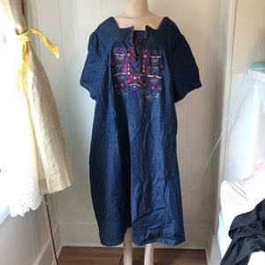 Vintage Chambray House Dress